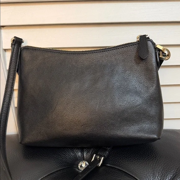 Kate Spade Black Pebbled Leather Crossbody | Gold Hardware | Small Bag - Picture 4 of 6